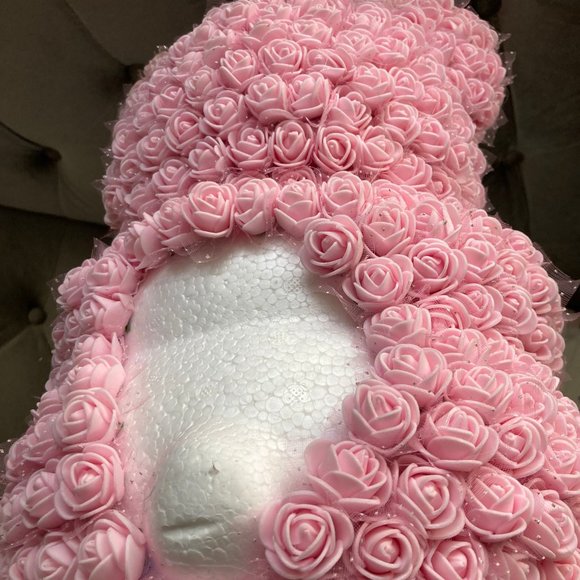 Large floral teddy bear Christmas/Valentines gift - Picture 2 of 2